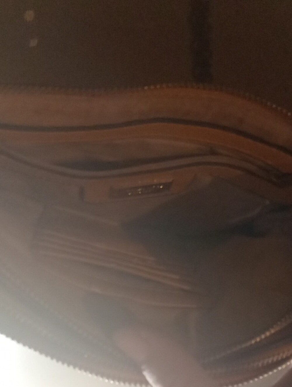 Michael Kors Quilted Tan Crossbody with Gold Chain and Round Logo - Picture 6 of 8